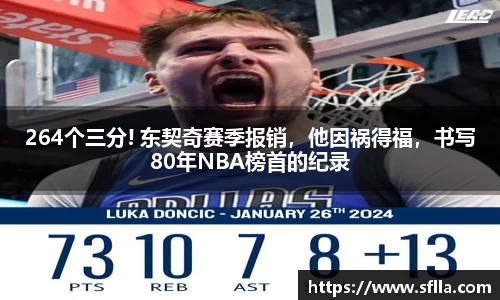 264个三分! 东契奇赛季报销，他因祸得福，书写80年NBA榜首的纪录